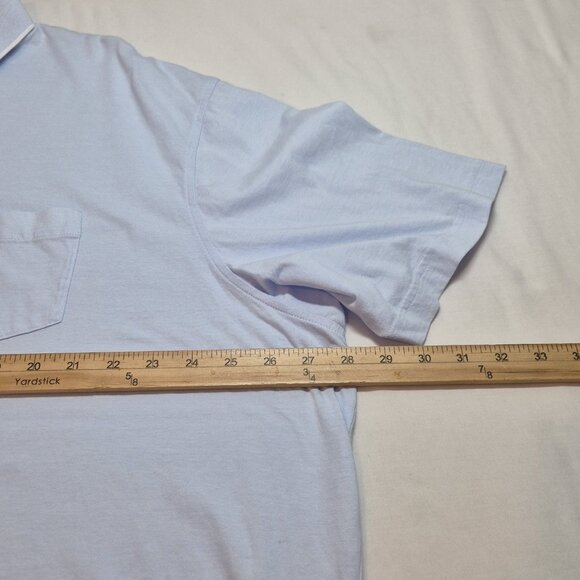 Roundtree & Yorke Men's Heritage Collection Size XXL Polo Shirt Light Blue (58) - Picture 4 of 10